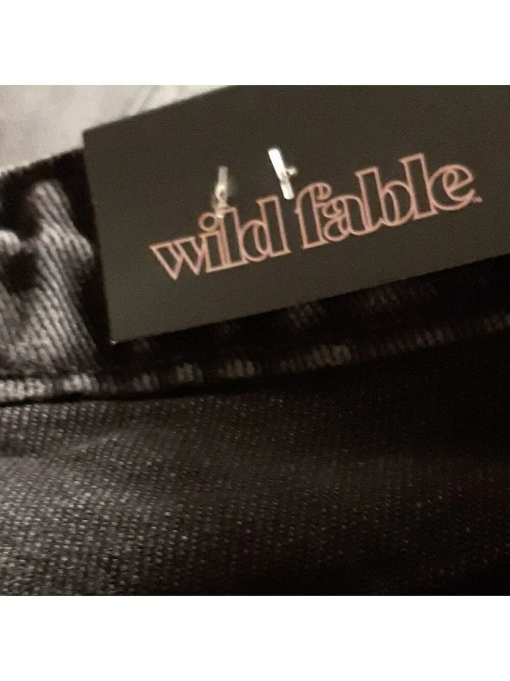 NWT Wild Fable Women's Black Super-High Rise Cheeky Jean Shorts Size 2